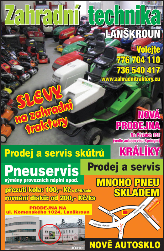 Zahradní technika Lanškroun Zahradní technika Lanškroun